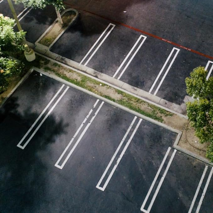Parking Lot Line Stencil | Part#: 10000313 | 108" W x 4" H | Easily Stripe Your Property | Durable 1/8" PolyTough Lifetime | Heavy-Duty Traffic Paint Stencil | Easy-to-Use Road Marking | Made in USA