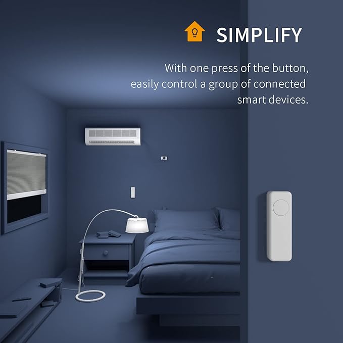 THIRDREALITY ZigBee Smart Button 3 Pack, Red Blue Yellow, 3-Way Remote Control, Require Zigbee hub, Work with SmartThings, Aeotec, Hubitat, Home Assistant, Third Reality Hub, Battery Included.