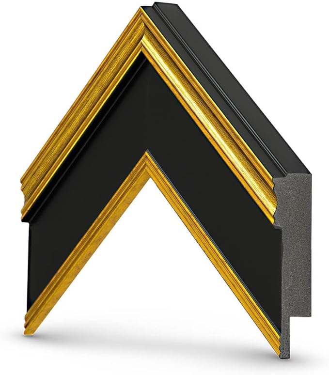 Antique Gold & Black 43" Premiere Deco TV Frame - Compatible ONLY with Samsung The Frame TVs (Fits 2021-2025, LS03A, LS03B, LS03C, LS03D, LS03FA)