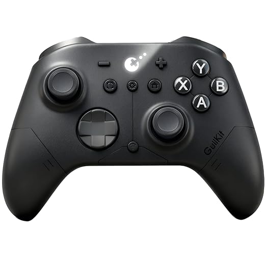 GuliKit ES PRO Fastest Wireless Controller – TMR Anti-Drift&Anti-Snapback Joysticks, Lowest Wireless Latency 3.25ms, Compatible with PC/Switch/Android/Switch 2 Wake-up,30h Battery, Gyro&Turbo for FPS