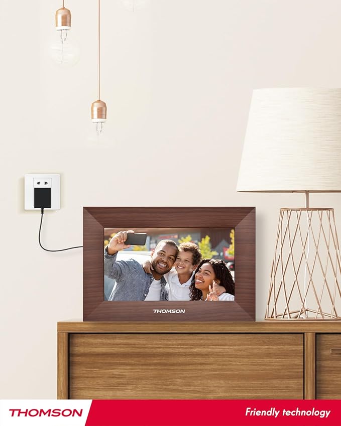 7 Inch Digital Picture Frame, Digital Photo Frame WiFi with 32 GB, 1280x800 HD IPS Touch Screen, Auto-Rotate, Slideshow, Share Photos/Videos Instantly from Anywhere Great Gift (7 Inch WiFi)