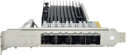 with Intel Chipset X710-DA4 4Port SFP+ 10Gb Ethernet Converged Network Card Adapter ISCSI NFS DDJKY PCI-e3.0 x8 Controller NIC