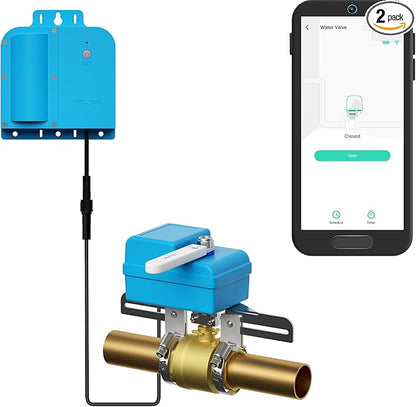 YoLink X3 Version Smart Water Valve Controller, with Valve Operator, Easy No-Plumber DIY Installation, Remote Control, Compatible with Alexa/Google Assistant, IFTTT - YoLink Hub Required