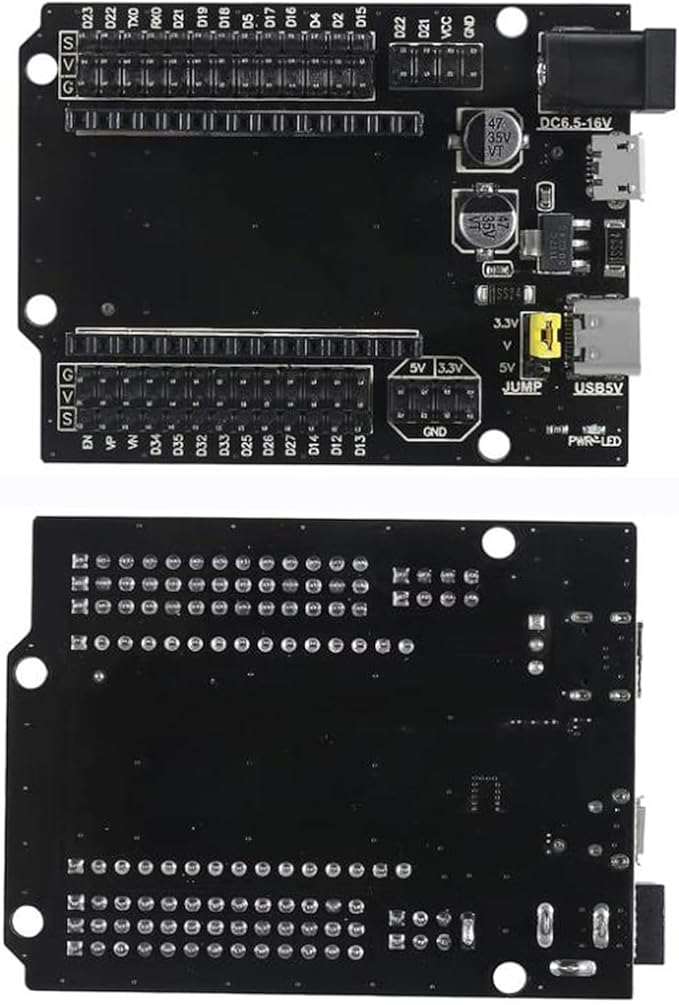 5pcs ESP32 GPIO Breakout Board ESP32 ESP-32S Development Board 30Pin Type-C Micro USB Dual Interface ESP32 Expansion Shield