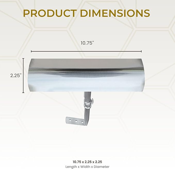 Royal Designs, Inc. Cordless Remote Control LED Picture Light, Dimmable with Timer Function, Brushed Nickel, 10.75 Inches