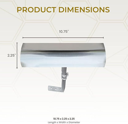 Royal Designs, Inc. Cordless Remote Control LED Picture Light, Dimmable with Timer Function, Brushed Nickel, 10.75 Inches