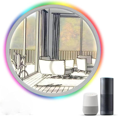 12" Smart Wall Sconce, Decorative Lamp, Light Painting, Recessed Ceiling Light, Compatible with Alexa, Google Home, for Bedroom, Study, Living Room Voice/Remote/App Controls