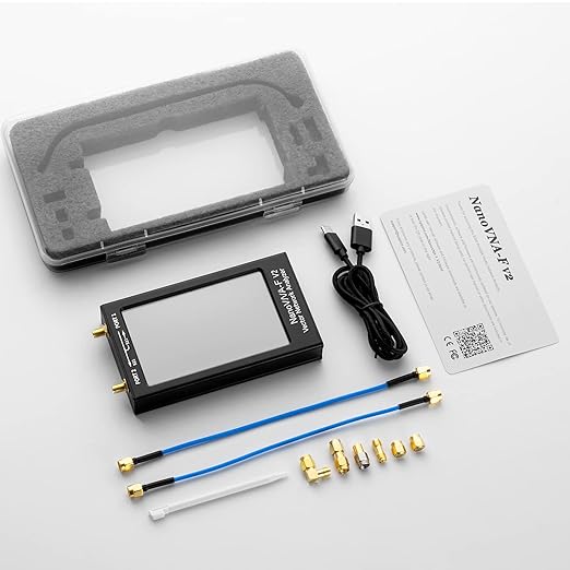 AURSINC Upgraded NanoVNA-F V2 Vector Network Analyzer 50KHz-3GHz HF VHF UHF VNA Antenna Analyzer, 4.3inch Touchscreen, 5000mAh Battery, Measuring S-Parameters, SWR, Phase Delay, Smith Chart