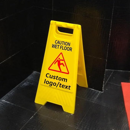 30 Pack Custom No Parking Sign - Personalized Portable Folding Board with Reflective, Writable Surface for Commercial Use (Yellow)