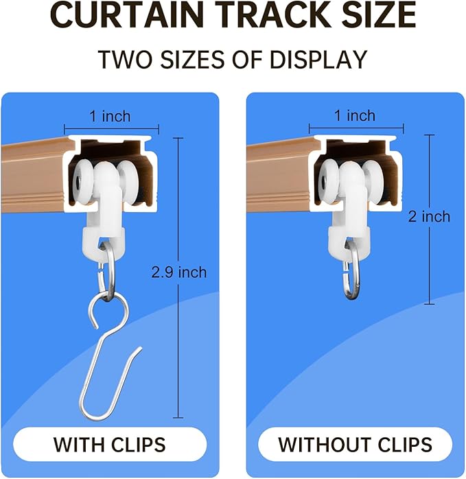 Ceiling Curtain Tracks Ceiling Mounted Heavy-Duty Curtains Rails Room Divider Curtain Track for Living Bedroom Shower Privacy RV Garage Divider Track，Golde 9ft.