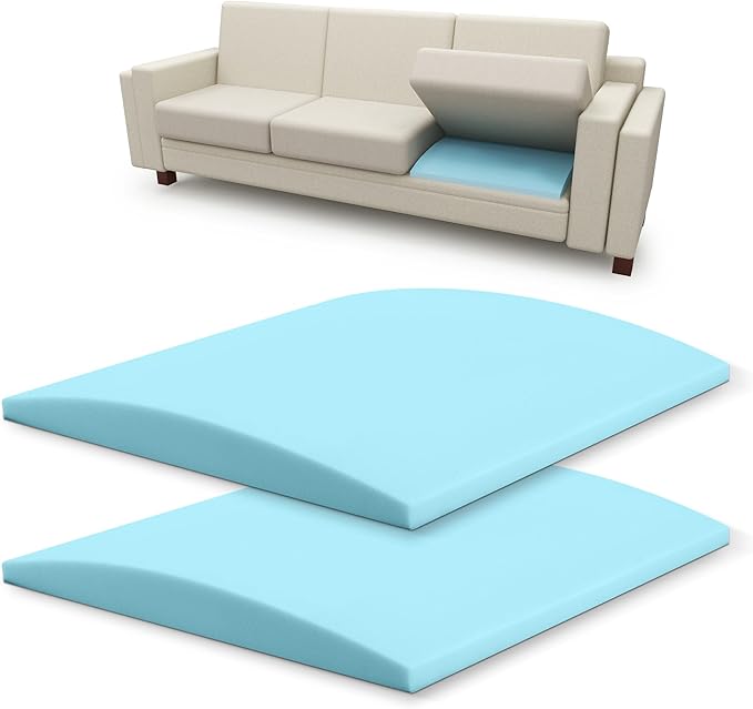 Tromlycs Couch Sofa Cushion Support for Sagging Seat Arched Furniture Seat Under Cushion Sag Repair Set of 2