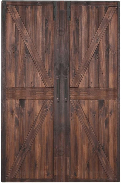 Decorative Light Switch Cover Plate Vintage Brown Farmhouse Barn Door 1 Gang No Device Single Blank Outlet Covers Wall Plates for Electrical Outlets Faceplate for Bedroom Home Decor
