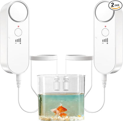 Daytech Water Level Sensor 100 dB Sump Pump Alarm Water Sensors for Leaks with 78 inch Detector Cable and 4 Volume Levels Flood Sensor for Basements(2PC)