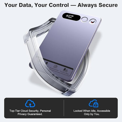 AI Voice Recorder, Note Voice Recorder Transcribe & Summarize with AI Technology, App Control Supports 152 Languages, Magnetic Case 64GB Memory Audio Recorder for Lectures, Meetings, Interviews, Calls