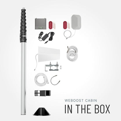 weBoost Cabin – Cell Phone Signal Booster | Boosts 4G LTE & 5G | Supports All U.S. Carriers – Verizon, AT&T, T-Mobile & More | Made in The U.S. | FCC Approved