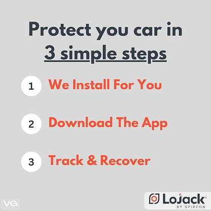 LoJack for Cars | GPS Tracker for Vehicles No Monthly Fee | Anti Theft Car Device | Professional Installation Included | Integrated with Law Enforcement (7 Years of Service)