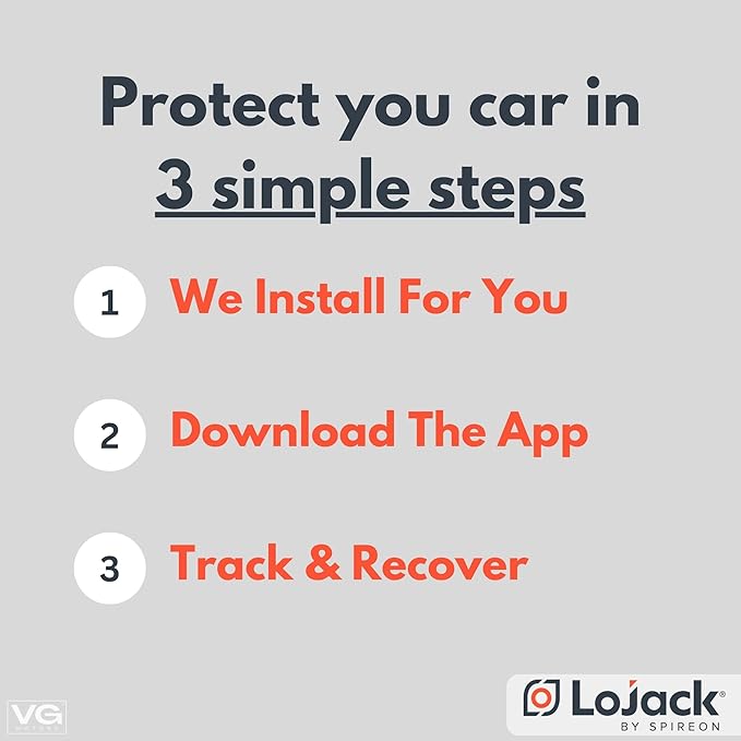 LoJack for Cars | GPS Tracker for Vehicles No Monthly Fee | Anti Theft Car Device | Professional Installation Included | Integrated with Law Enforcement (5 Years of Service)