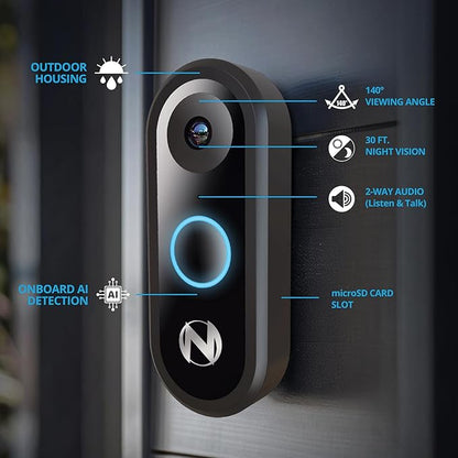 Night Owl 1080p Video Doorbell with Mount (Doorbell only)