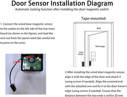 Smart Door Lock, Keyless Entry Deadbolt with Fingerprint, Biometric Electronic Door Lock with Keypad & App Control, Easy Installation for Front Door, Home, Office