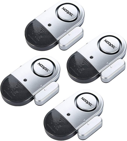 Door Alarms When Opened for Kids Safety, 4 Pack 120dB Loud Window Sensors for Home Security, Pool Alarms, Door Alarm Sensor for House Hotel Sheds Caravans
