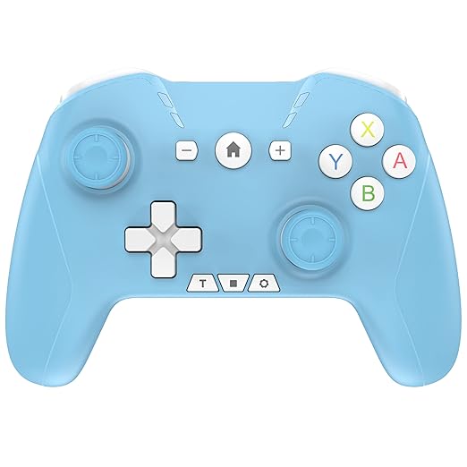 Bluetooth Controller for Switch/Mac/PC/Steam/Mobile Phone/iOS/Android//TV/iPad/Table/Apple Arcade MFi Games, switch pro controller wireless with Adjustable Dual Motion,Turbo,Macros,6-Axis,Wake Up for Black Myth: Wukong (Black) (Purple) (White Blue)