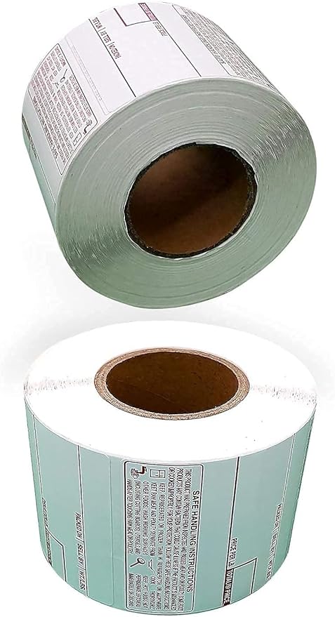VisionTechShop LST-8040 Printing Scale Label, All RED Letters, 58 x 60 mm, UPC/Safe Handling 36 Rolls Per Case, Lower Price Than 12 Rolls