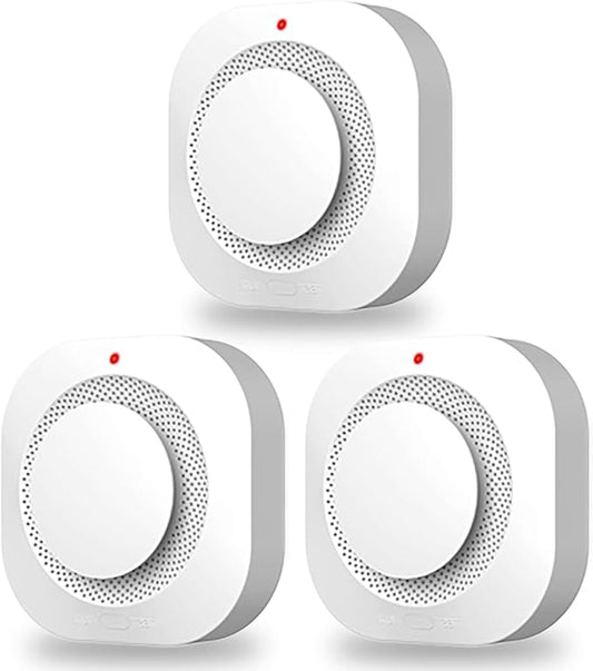 COHANSHANsmoke Detector,Smoke Alarm,fire Alarms Smoke detectors,(Sensor Life of 10 Years) complies with UL Certification,fire Alarm,Smoke detectors,360°Intelligent Detection,Wireless Installation(3)