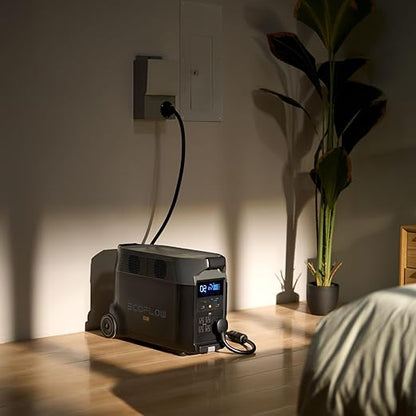 EF ECOFLOW Portable Power Station 3600Wh DELTA Pro with Bag, 2.7H to Full Charge, 5 AC Outlets, 3600W, 120V Lifepo4 Power Station with Expandable Capacity, Solar Generator for Home Use, Blackout, RV