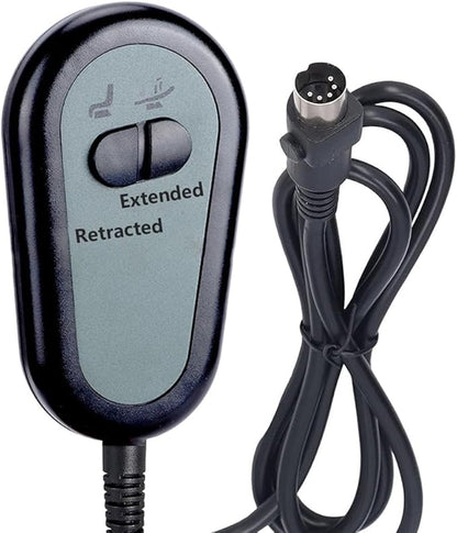 Gourd Shaped 2Key Recliner Switch Controller,5Pin Plug Fixed Replacement Compatible with Okin Limoss Dewert Power Chair Lift Lazy Chair Remote Control Stand