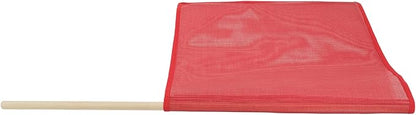 Mytee Products Red Safety Flags for Trucks with Dowel, DOT Compliant - 18 Inch x 18 Inch High Visibility Vinyl Mesh Warning Flags, 8 Pack