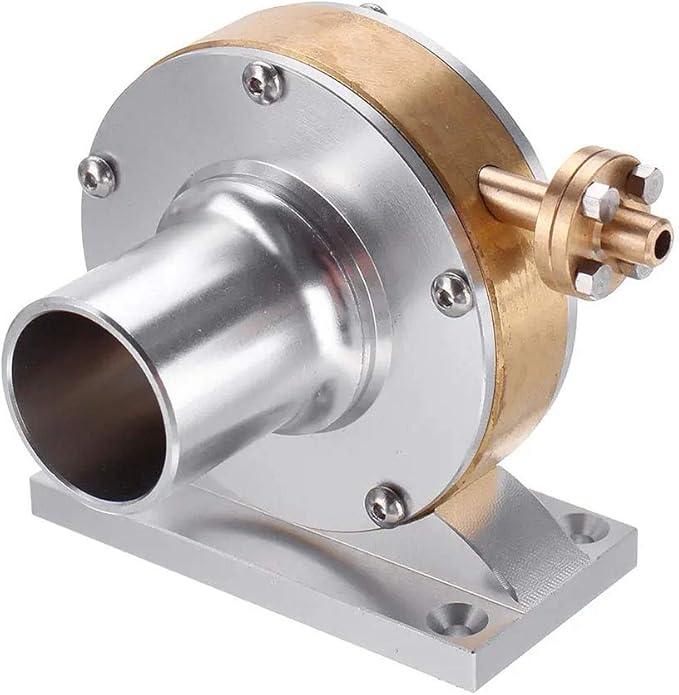 Stirling Engine Model That Runs, JT-II Desktop Model Steam Turbine Stirling Engine Motor, Mechanical Metal Stirling Motor Electricity Generator Engine Kit for Science Experiment