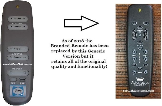 Raven Replacement Remote Compatible with Sealy (New 2020 3 Preset Version- See Pics) for Old Gen Adjustable Bed