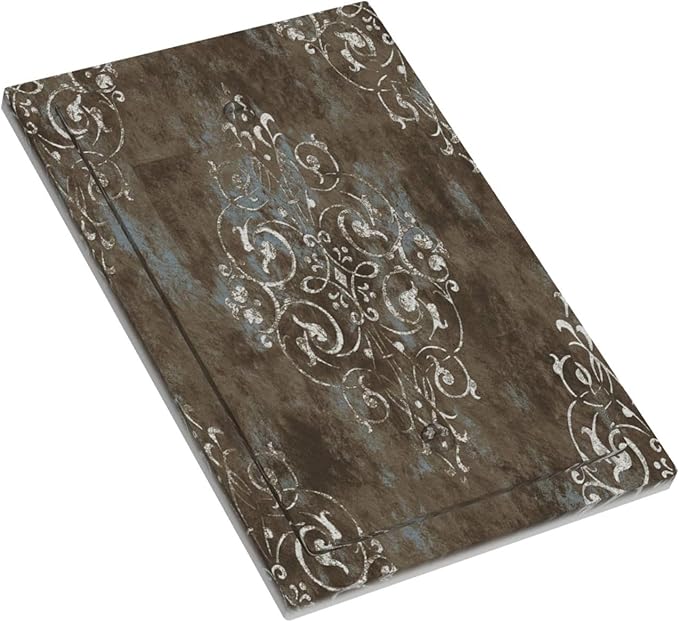 Decorative Light Switch Plate Covers Vintage Brown Abstract Floral Pattern 1 Gang No Device Single Blank Outlet Covers Wall Plate Light Switch Cover Plate Faceplate for Bedroom Home Decor