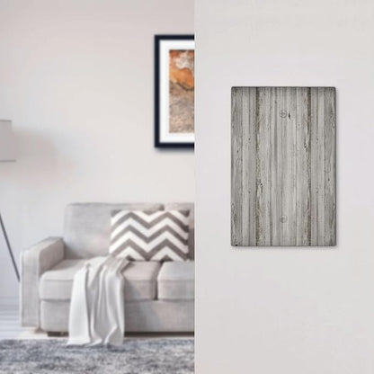 Light Switch Cover Plate Farmhouse Rustic Grey Barn Door Wood 1 Gang No Device Blank Electrical Wall Plates Faceplate Decorative Switch Plate for Bedroom Cabin Decor