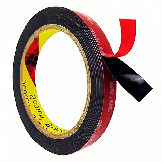 Double Sided Tape Heavy Duty, Adhesive Mounting Tape 1/2 in x 15.5 ft, Waterproof and Temperature Resistant Adhesive Strip Tape for Indoor, Outdoor, Automotive Trim, Home Decor
