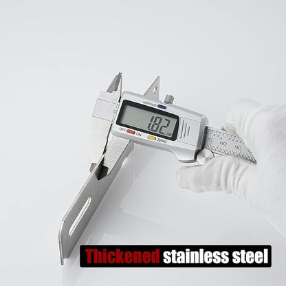 JQK Door Hasp Latch Lock, 5 Inch 304 Stainless Steel Safety Packlock Clasp Thickness 1.9 mm, Brushed Steel, DL130-BN