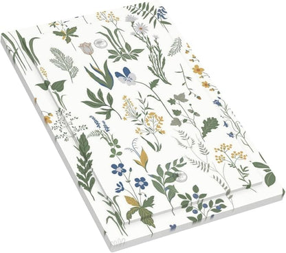 Light Switch Cover Plate Floral Green Leaf Plant Flowes 1 Gang No Device Blank Electrical Wall Plates Faceplate Decorative Switch Plate For Bed Room Farmhouse Decor