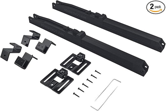 SMARTSTANDARD Barn Door Soft Close Kit, Matching 88-132 Pounds Single Door, Equipped with Spring Buffer Damper, Upgrade Hole-Free Version, 2PCS