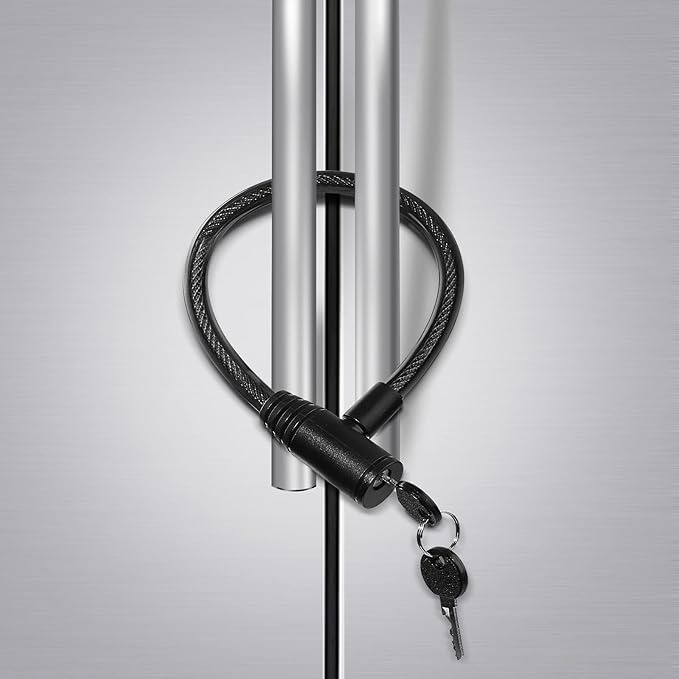 Fridge Lock, Childproof Refrigerator Lock with Keys for French Door Fridge and Cabinet