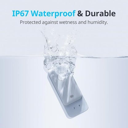 SwitchBot WiFi Water Sensor, Smart Water Leak Detector, 100dB Adjustable Alerts & App Alerts, IP67 Waterproof, Wireless Detector for Kitchen, Bathroom, Basement, No Hub Required (Support 2.4G) (3)