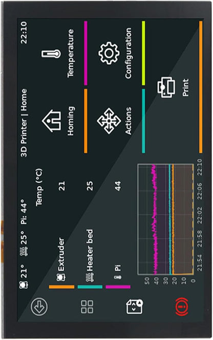 5 Inch DSI IPS LCD Touchscreen Display 800x480 Resolution 5 Point Capacitive Touch Panel Compatible with Boards for DIY Electronics Projects