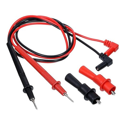 2 Pcs Multimeter Leads Digital Multimeter Test Leads 1000V 10A Alligator Clips Long Banana Plug Multimeters Probe Test Lead Cable Professional Probe Kit Multi Meter Clamp Tester Probes