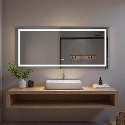 LED Bathroom Mirror with Lights, Wall Mirrors