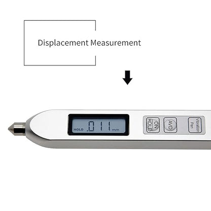 Pen Type Vibration Tester Meter Digital Vibrometer Vibration Testing with Acceleration Velocity Displacement TV2600 (Aluminum Alloy)