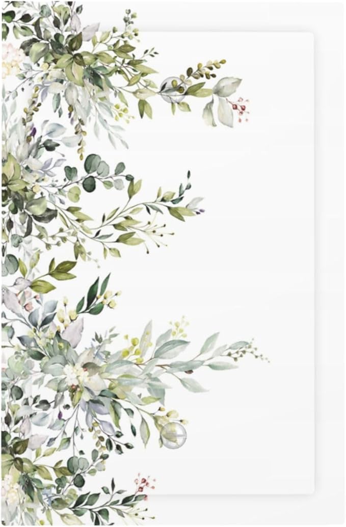 Decorative Light Switch Plate Covers Rustic Eucalyptus Leaves Green Leaf 1 Gang No Device Single Blank Outlet Covers Wall Plate Light Switch Cover Plate for Bedroom Home Decor