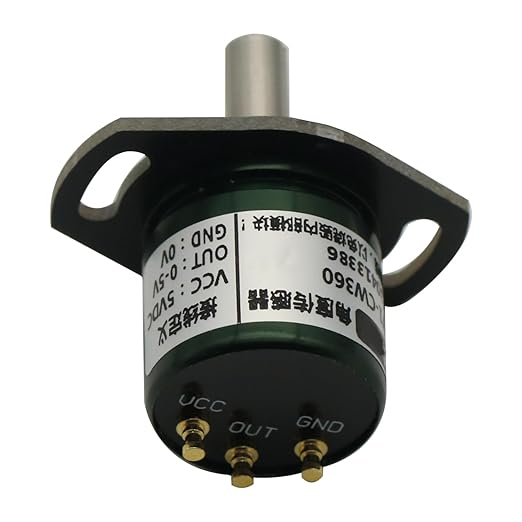 12-Bit Hall Angle Sensor, 0.088° Resolution, 360° Rotation, Durable Full-Circle Measurement,0-5V Output