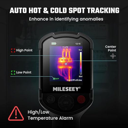 MILESEEY TR10 Thermal Imaging Camera,Super Resolution 192 x 192 Thermal Camera,25 Hz Refresh Rate, -4°F to 1022°F Handheld Infrared Imager,8-Hour Battery Life Infrared Camera