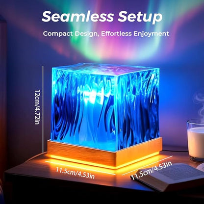 Northern Lights Projector with Remote, 18-Color Aurora Night Light for Bedroom, Galaxy Projector for Teens, Christmas Gift for Boys & Girls (with Bluetooth Speaker)