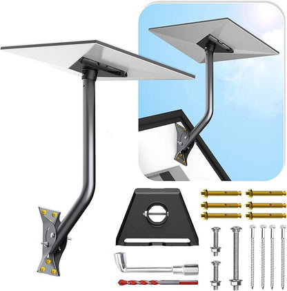 Gen 3 Mount for Starlink, Adjustable Wall /Roof Mounting Kit Compatible with V3 Starlink Standard Dish【Include Aluminum Gen 3 Pipe Adapter】