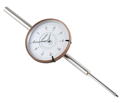 Accusize Industrial Tools Agd2 Style 0-2'' by 0.001'' Dial Indicator with A 3'' Big Face, Lug Back, P900-S090